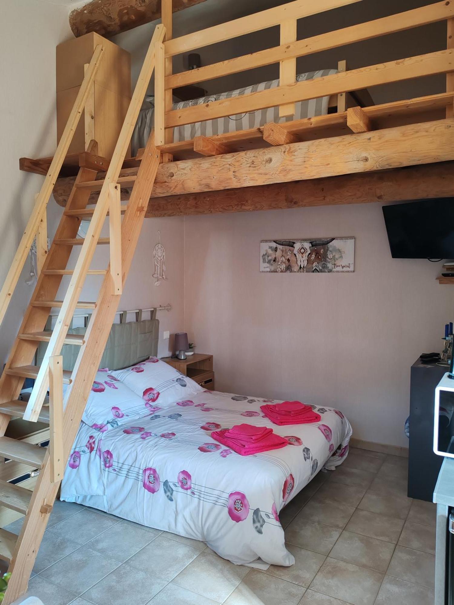Studio Meuble Independant Chez L'Habitant Uchaux Εξωτερικό φωτογραφία